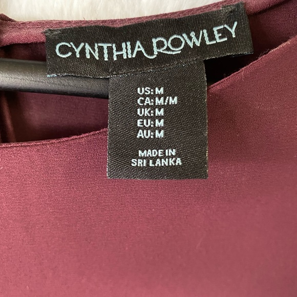 Cynthia Rowley Blouse Size Medium - Picture 4 of 5